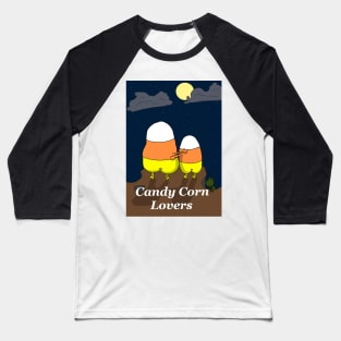 Candy Corn Lovers Moonlight Embrace Baseball T-Shirt